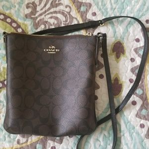 Leather Coach crossbody